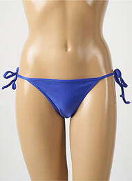 Bas de maillot de bain tissage satiné bikini bleu RIO DE SOL femme