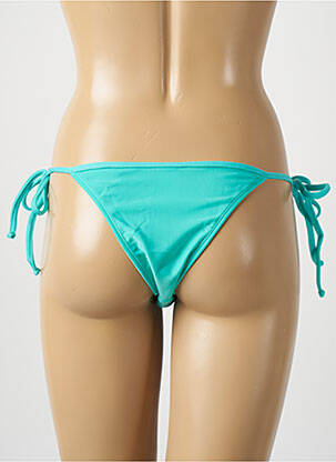 Bas de maillot de bain tissage satiné bikini bleu RIO DE SOL femme