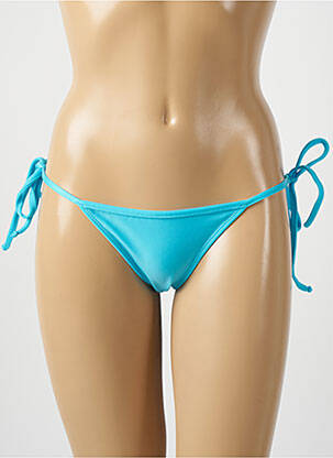 Bas de maillot de bain tissage satiné bikini bleu RIO DE SOL femme