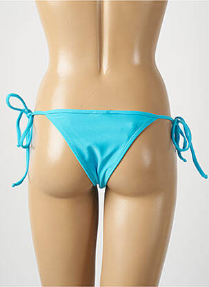 Bas de maillot de bain tissage satiné bikini bleu RIO DE SOL femme