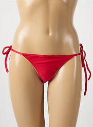 Bas de maillot de bain tissage satiné bikini rouge RIO DE SOL femme