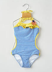 Maillot de bain 1 pièce bleu RECCO NEW BEACH pour fille seconde vue