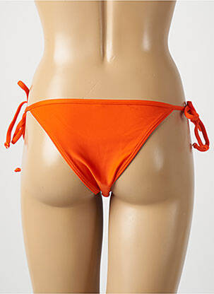 Bas de maillot de bain tissage satiné bikini orange RIO DE SOL femme