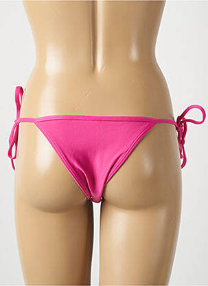 Bas de maillot de bain tissage satiné bikini rose RIO DE SOL femme