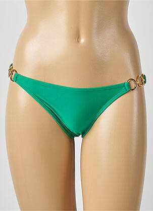 Bas de maillot de bain tissage satiné culotte vert RIO DE SOL femme