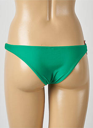 Bas de maillot de bain tissage satiné culotte vert RIO DE SOL femme
