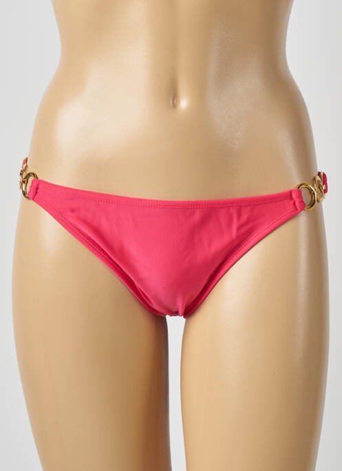 Bas de maillot de bain tissage satiné culotte rose RIO DE SOL femme