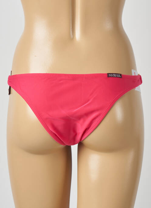 Bas de maillot de bain tissage satiné culotte rose RIO DE SOL femme