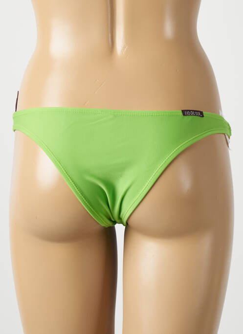 Bas de maillot de bain effet matière satinée bikini vert RIO DE SOL femme
