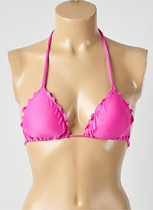 Haut de maillot de bain stretch haut soutien-gorge moulé rose RIO DE SOL femme