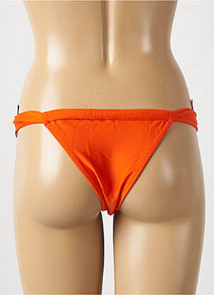 Bas de maillot de bain tissage satiné bikini orange RIO DE SOL femme