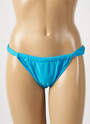 Bas de maillot de bain tissage satiné bikini bleu RIO DE SOL femme