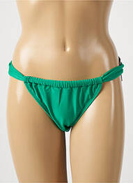 Bas de maillot de bain tissage satiné bikini vert RIO DE SOL femme