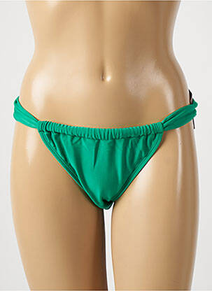 Bas de maillot de bain tissage satiné bikini vert RIO DE SOL femme