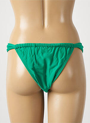 Bas de maillot de bain tissage satiné bikini vert RIO DE SOL femme