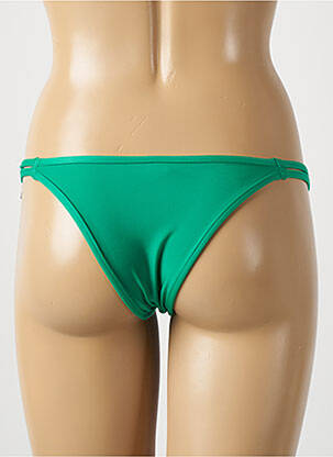Bas de maillot de bain effet matière satinée bikini vert RIO DE SOL femme