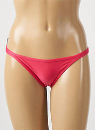 Bas de maillot de bain effet matière satinée bikini rose RIO DE SOL femme