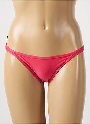 Bas de maillot de bain effet matière satinée bikini rose RIO DE SOL femme