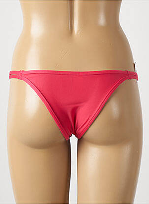 Bas de maillot de bain effet matière satinée bikini rose RIO DE SOL femme