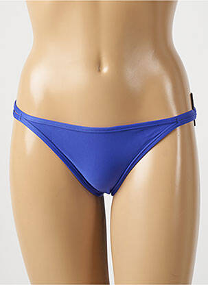 Bas de maillot de bain tissage satiné bikini bleu RIO DE SOL femme