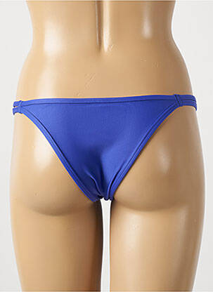 Bas de maillot de bain tissage satiné bikini bleu RIO DE SOL femme