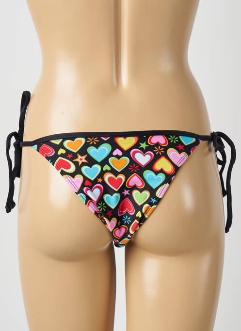 Bas de maillot de bain imprimé fantaisie bikini noir RIO DE SOL femme