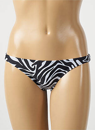 Bas de maillot de bain tissage satiné bikini noir RIO DE SOL femme