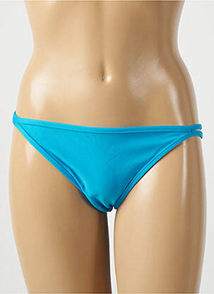 Bas de maillot de bain tissage satiné bikini bleu RIO DE SOL femme