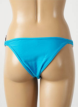 Bas de maillot de bain tissage satiné bikini bleu RIO DE SOL femme
