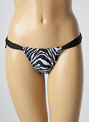 Bas de maillot de bain effet matière satinée culotte noir RIO DE SOL femme