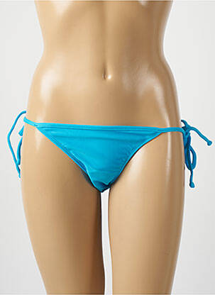 Bas de maillot de bain tissage satiné bikini bleu RIO DE SOL femme
