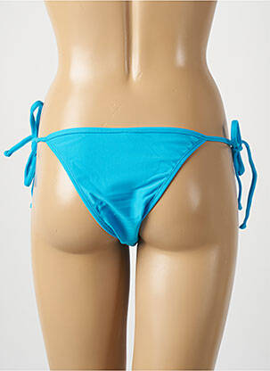 Bas de maillot de bain tissage satiné bikini bleu RIO DE SOL femme