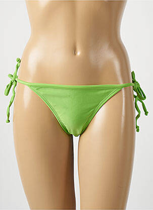Bas de maillot de bain tissage satiné bikini vert RIO DE SOL femme