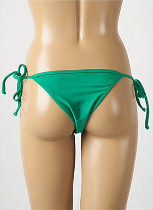 Bas de maillot de bain tissage satiné bikini vert RIO DE SOL femme