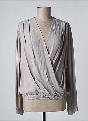 Blouse manches longues manches longues gris KING KONG femme