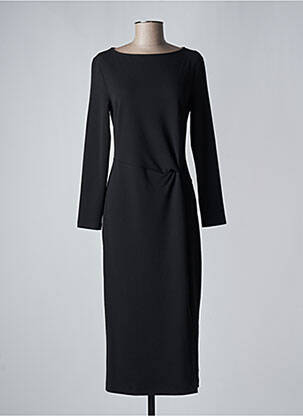 Robe longue noir ANGELA DAVIS pour femme