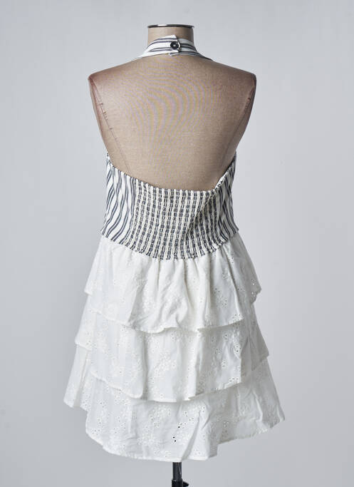 Robe courte blanc KING KONG pour femme