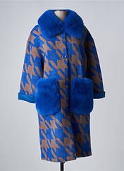 Manteau long bleu ALEX.MAX pour femme seconde vue