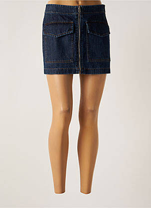 Jupe courte poches bleu KING KONG femme