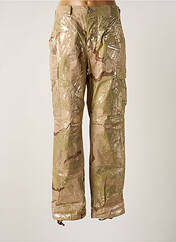 Pantalon cargo beige ANGELA DAVIS pour femme seconde vue