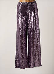 Pantalon large violet LUMINA pour femme seconde vue