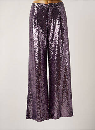 Pantalon large violet LUMINA pour femme