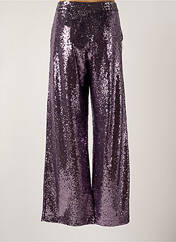 Pantalon large violet LUMINA pour femme seconde vue