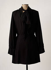 Robe courte noir ANGELA DAVIS pour femme seconde vue