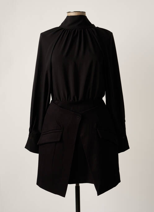 Robe courte noir ANGELA DAVIS pour femme