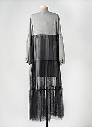 Robe longue gris ANGELA DAVIS femme