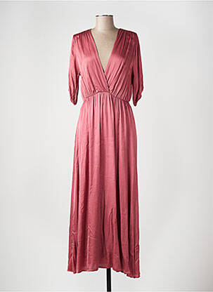 Robe longue rose ANGELA DAVIS femme