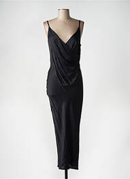 Robe longue noir ANGELA DAVIS femme