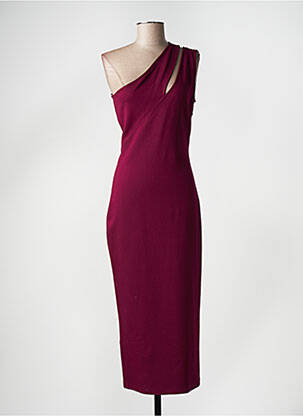 Robe longue violet ANGELA DAVIS femme