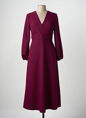 Robe longue violet ANGELA DAVIS femme